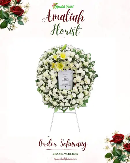 Krans Bunga Duka Pengasinan